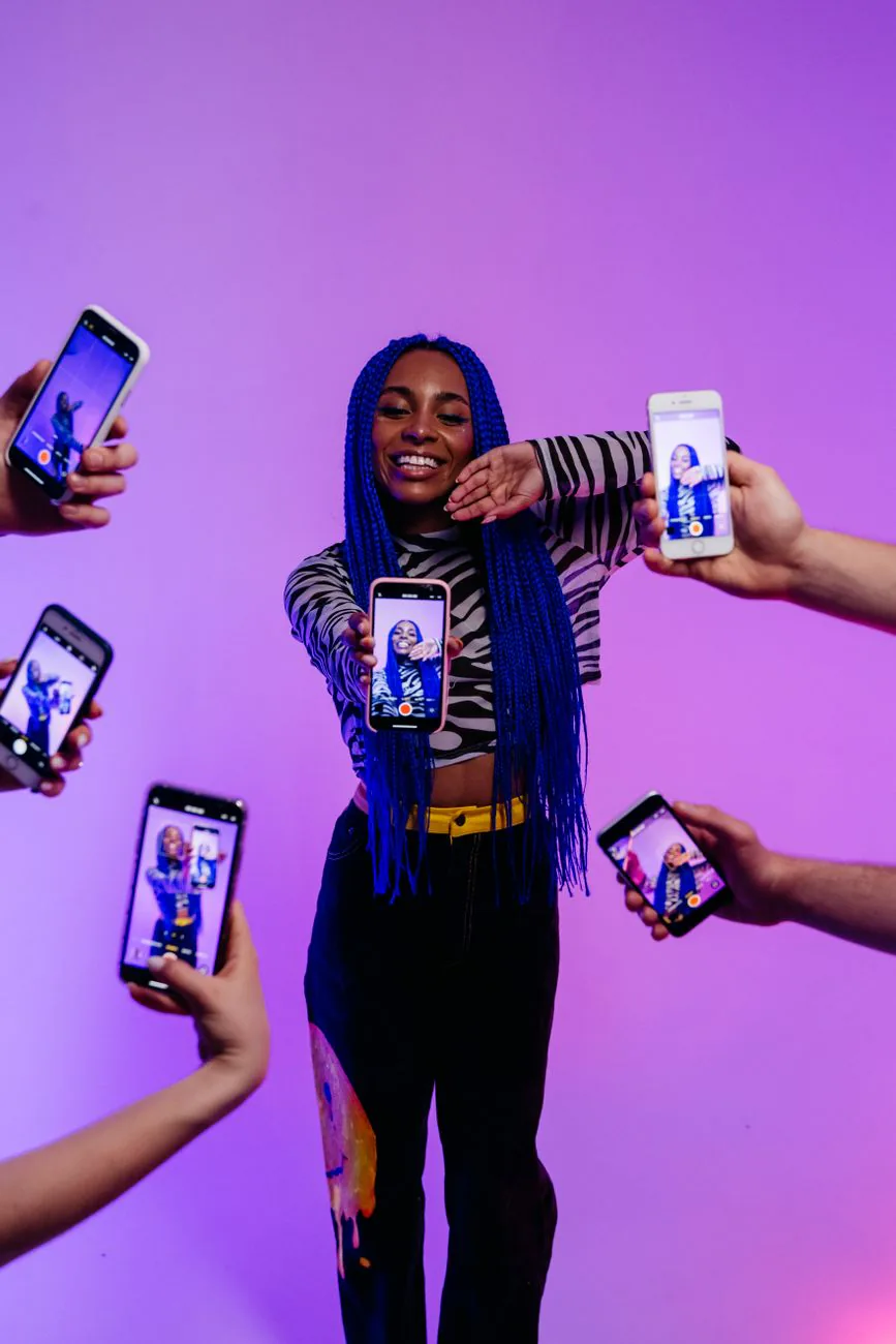 Social media creative portrait